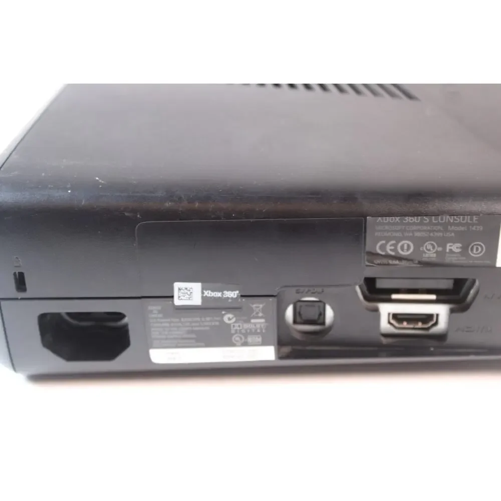 Xbox 360 S Slim Console Bundle/Lot, 5 Games 1 Controller, cords, Tested/works